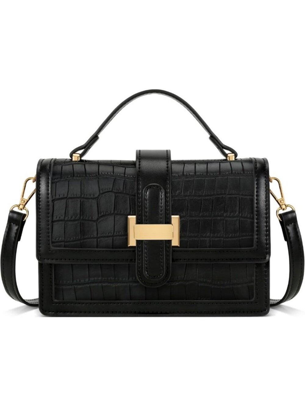 Chic Crossbody Bag for Women, Stylish Small Top Handle Purse, Designer Handbag
